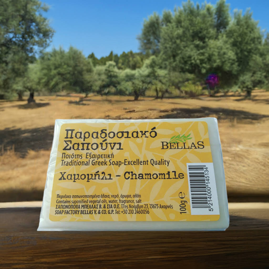 Olivenölseife mit Kamille aus Kreta
